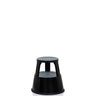 Black Step stool TIO-M II with two steps and round treading surfaces by hjh OFFICE