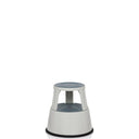 Light grey Step stool TIO-M II with non-slip surfaces and black base ring by hjh OFFICE