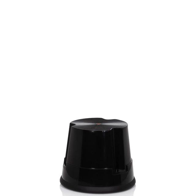 Black Step stool TIO-S with non-slip top and conical shape by hjh OFFICE