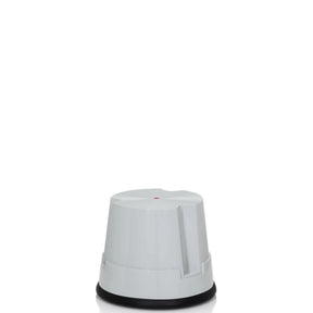 Grey Step stool TIO-S with non-slip black base ring by hjh OFFICE
