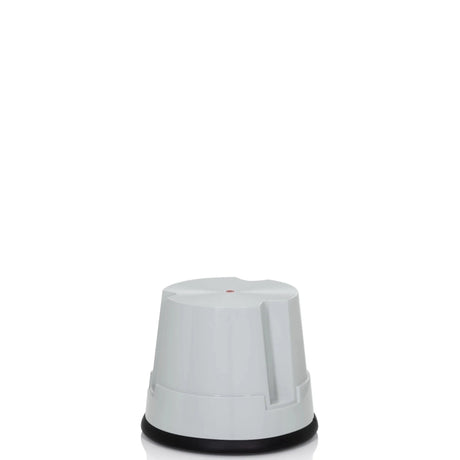 Grey Step stool TIO-S with non-slip black base ring by hjh OFFICE
