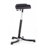 Black Standing aid TOP WORK 30 with padded support and height-adjustable base by hjh OFFICE