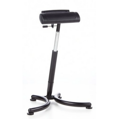 Black Standing aid TOP WORK 30 with padded support and height-adjustable base by hjh OFFICE