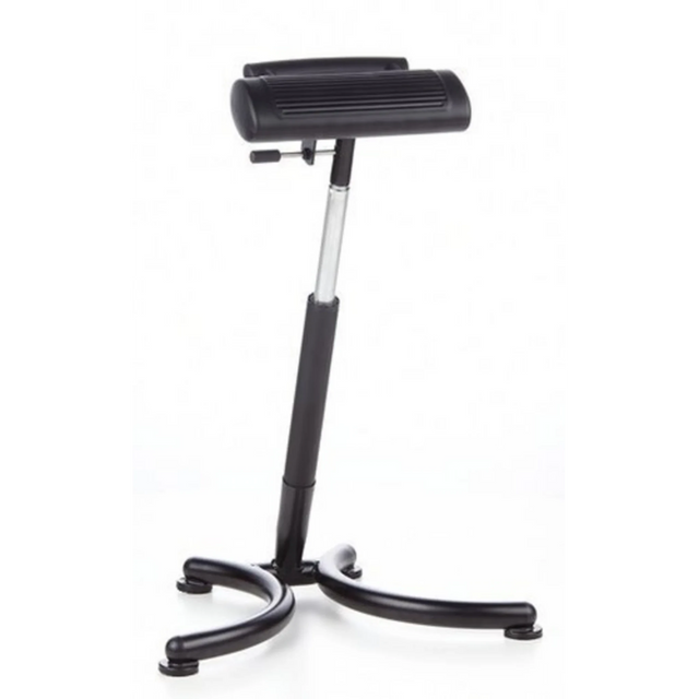 Black Standing aid TOP WORK 30 with padded support and height-adjustable base by hjh OFFICE