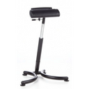Black Standing aid TOP WORK 30 with padded support and height-adjustable base by hjh OFFICE