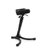 Black Standing aid TOP WORK 33 with padded seat and tripod base by hjh OFFICE