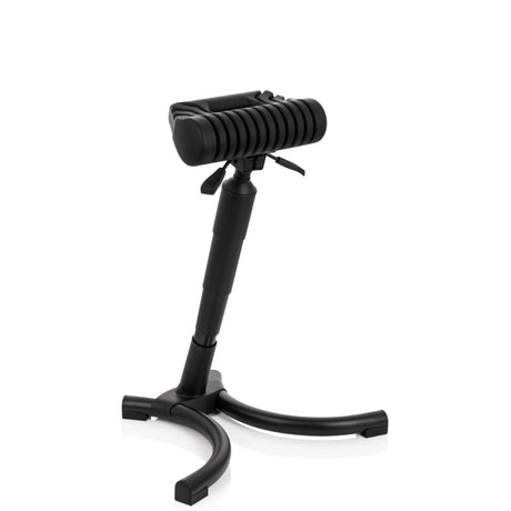 Black Standing aid TOP WORK 33 with padded seat and tripod base by hjh OFFICE