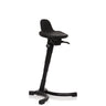 Black standing aid TOP WORK 34 with ergonomically shaped seat and star base by hjh OFFICE