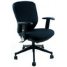Black Professional Office Chair TRAFFIC 20 with armrests and caster base by hjh OFFICE