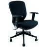 Black Professional Office Chair TRAFFIC 20 with armrests and caster base by hjh OFFICE