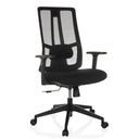 Black Professional Office Chair TRAMORE BASE with mesh backrest and armrests by hjh OFFICE