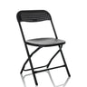 Black Outdoor chair TUDELA XXL PRO with perforated seat and backrest by hjh OFFICE