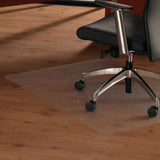 Transparent polycarbonate Office Mat ULTIMAT II for hard floors by Floortex