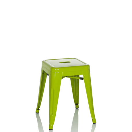 Green Bistro stool VANTAGGIO with a square seat and four legs by hjh OFFICE