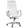 Professional Executive Chair VILLA 20 in cream white with quilted upholstery and chrome base by hjh OFFICE