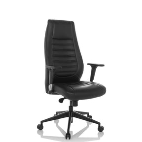 Black Professional Executive Chair VITORO B with quilted upholstery and armrests by hjh OFFICE