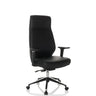 Black Professional Executive Chair VITORO ECO with faux leather upholstery and armrests by hjh OFFICE