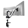 Monitor Mount VM-MG2S in white and black with two articulated arms for two screens by hjh OFFICE
