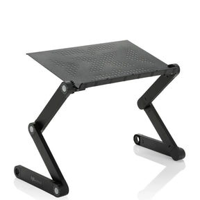 Desk Pad VM-SA II in black with perforated shelf and adjustable frame by hjh OFFICE
