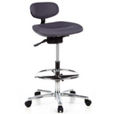 Anthracite counter chair WORK MF with footring and five castors by hjh OFFICE