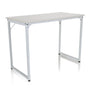 White Office Desk WORKSPACE I with a rectangular top and a simple metal frame by hjh OFFICE