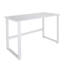 White Office Desk WORKSPACE LIGHT I with a simple tabletop and U-shaped frame by hjh OFFICE