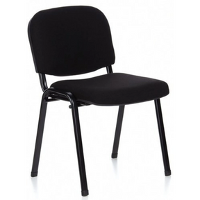Black four-legged chair XT 600 SW with padded seat and backrest by hjh OFFICE