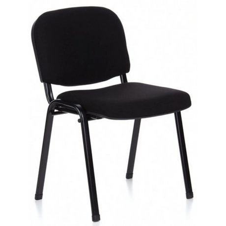Black four-legged chair XT 600 SW with padded seat and backrest by hjh OFFICE