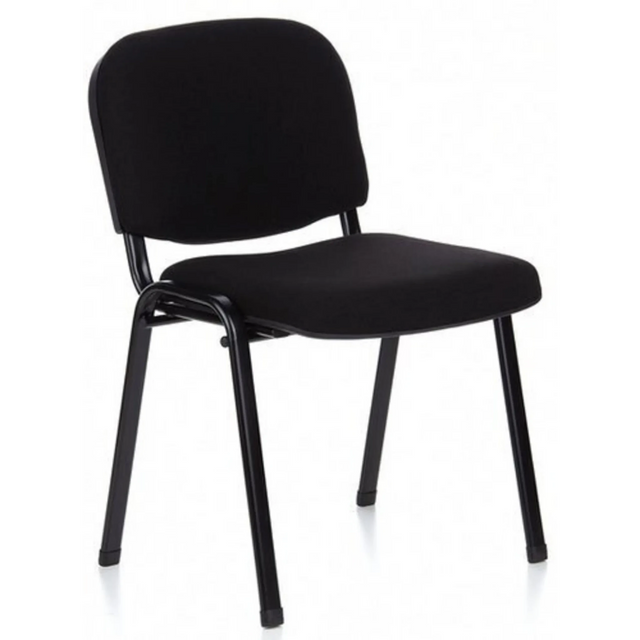 Black four-legged chair XT 600 SW with padded seat and backrest by hjh OFFICE