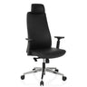 Black Professional Executive Chair YUCANO I with headrest and polished star base by hjh OFFICE