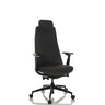 Black Professional Office Chair YUCANO with headrest and adjustable armrests by hjh OFFICE