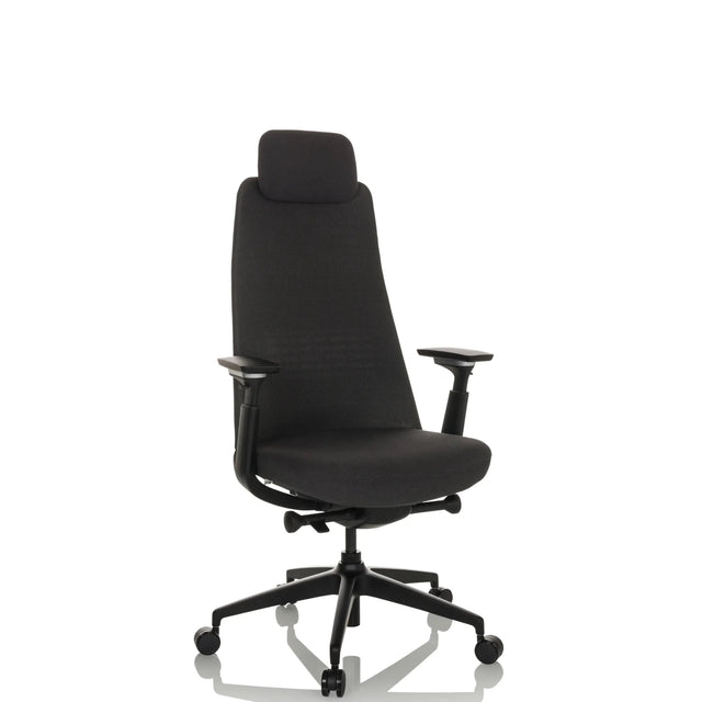 Black Professional Office Chair YUCANO with headrest and adjustable armrests by hjh OFFICE