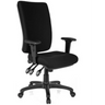 Black Professional Office Chair ZENIT HIGH with armrests and five castors by hjh OFFICE