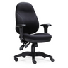 Professional Office Chair ZENIT PRO with black fabric upholstery, armrests and caster base by hjh OFFICE