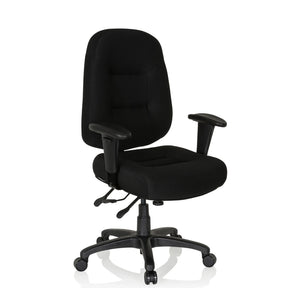 Black Professional Office Chair ZENIT XXL with padding and armrests by hjh OFFICE