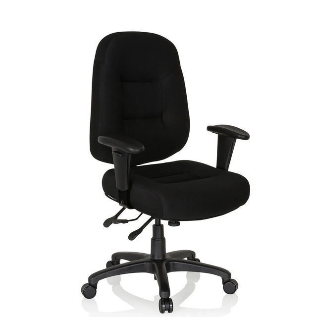 Black Professional Office Chair ZENIT XXL with padding and armrests by hjh OFFICE